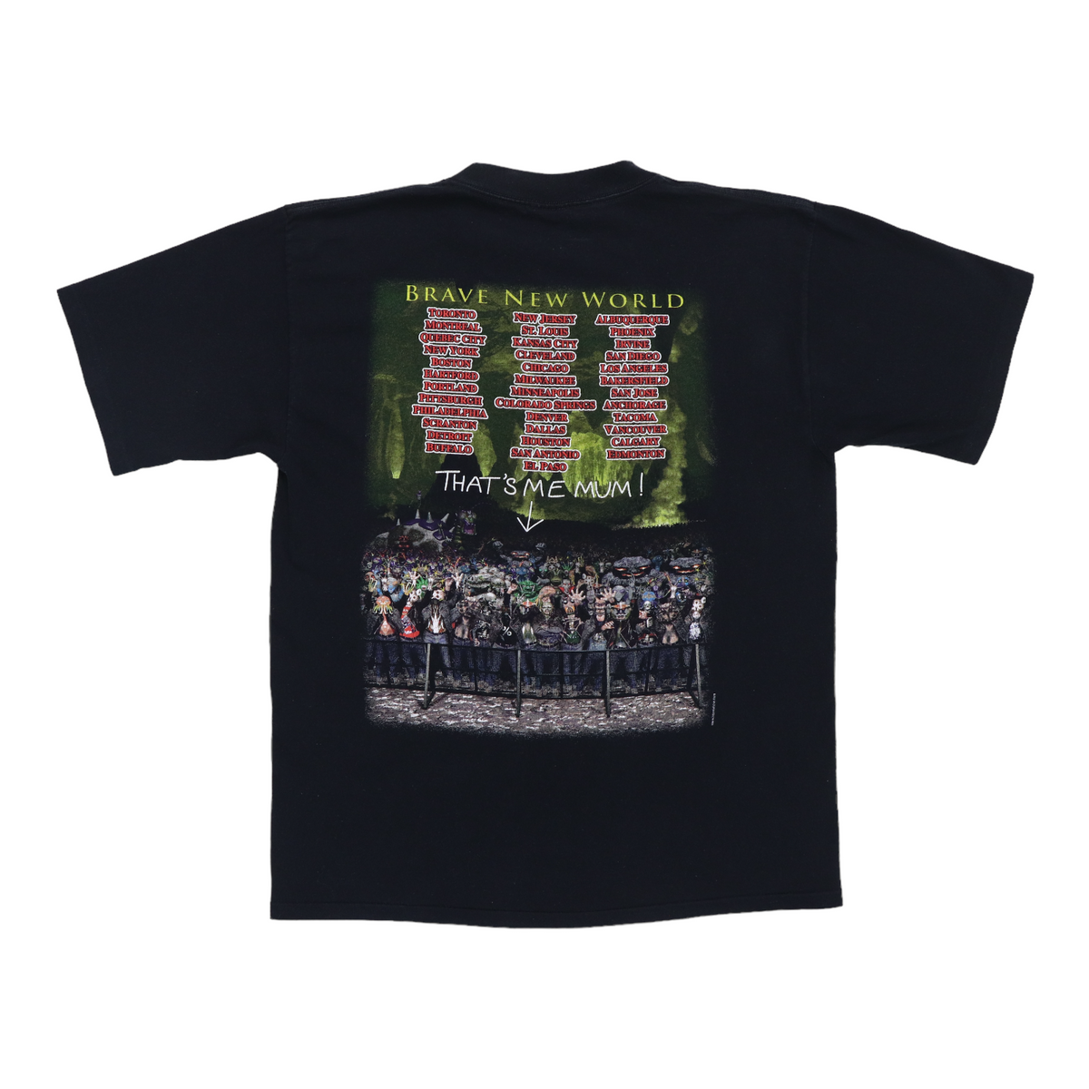 2000 Iron Maiden Brave New World Tour Shirt | Authentic Vintage