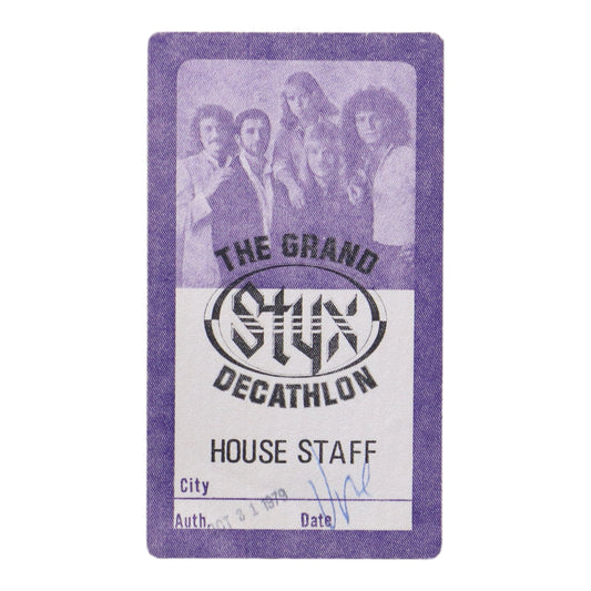 1979 Styx Grand Decathlon Backstage Pass
