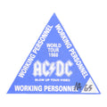 1988 ACDC Blow Up Your Video Backstage Pass