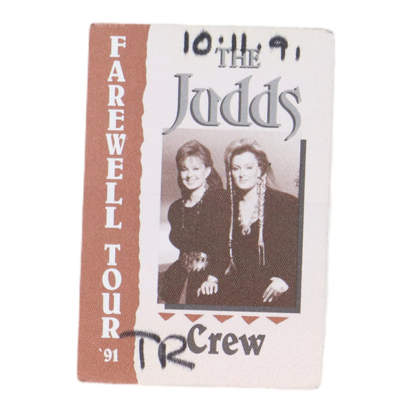1991 The Judds Farewell Tour Backstage Pass