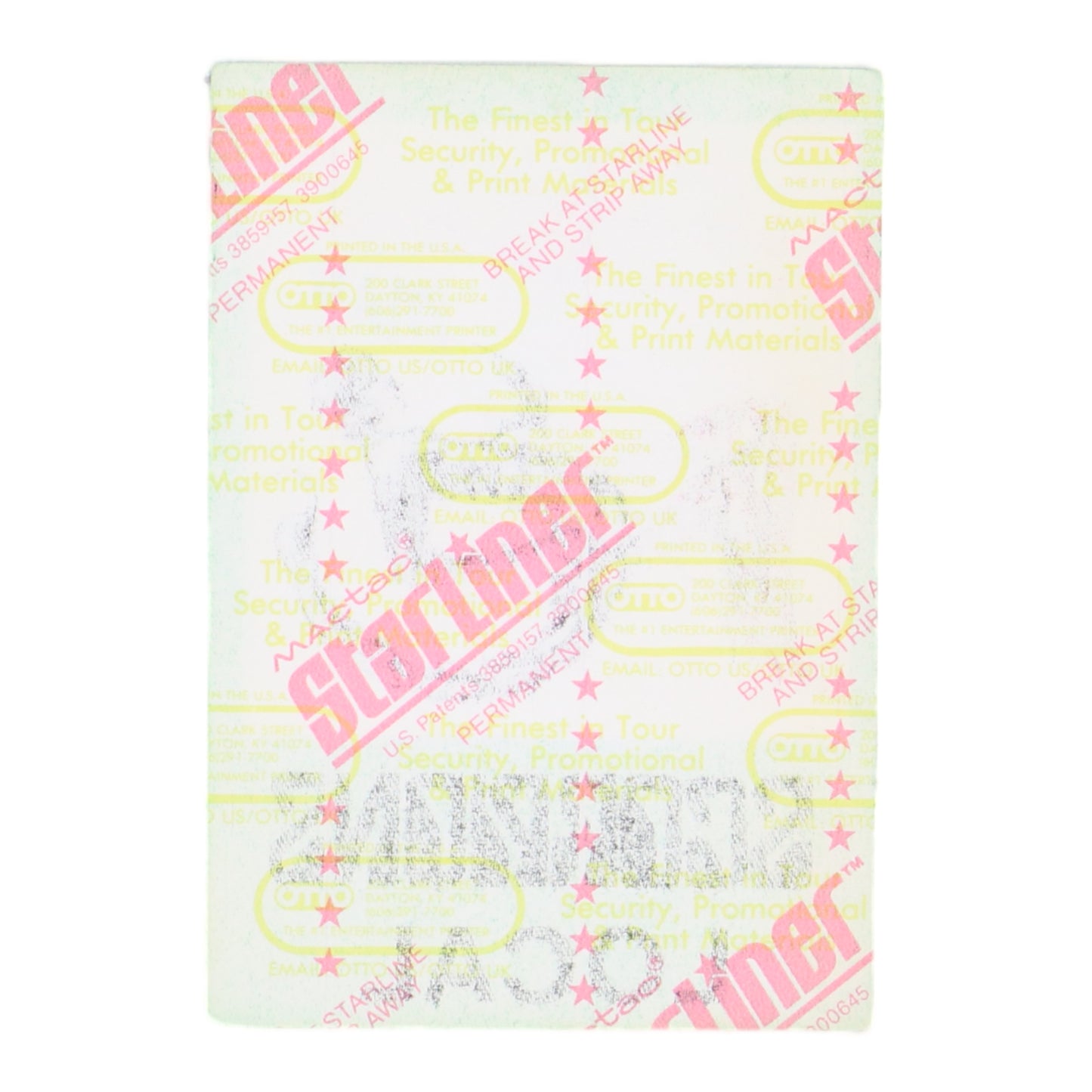 1988 Scorpions Savage Amusement Tour Backstage Pass