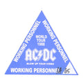 1988 ACDC Blow Up Your Video Backstage Pass