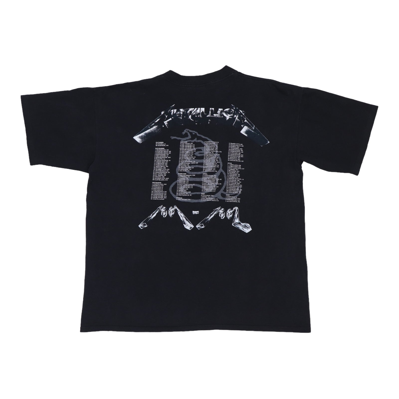 1991 Metallica Tour Shirt | Authentic Vintage Tee – WyCo Vintage