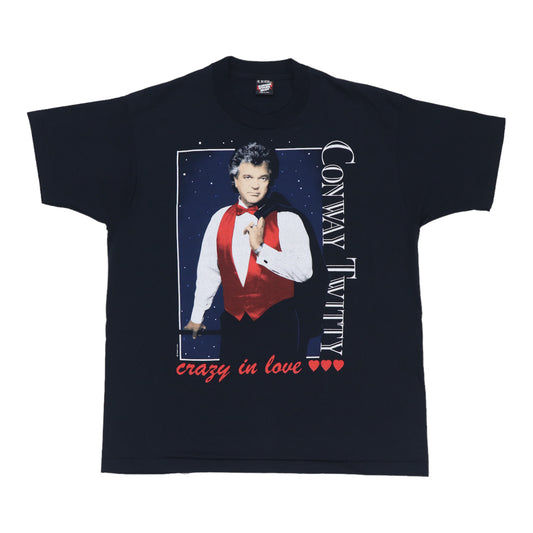 1990 Conway Twitty Crazy In Love Shirt