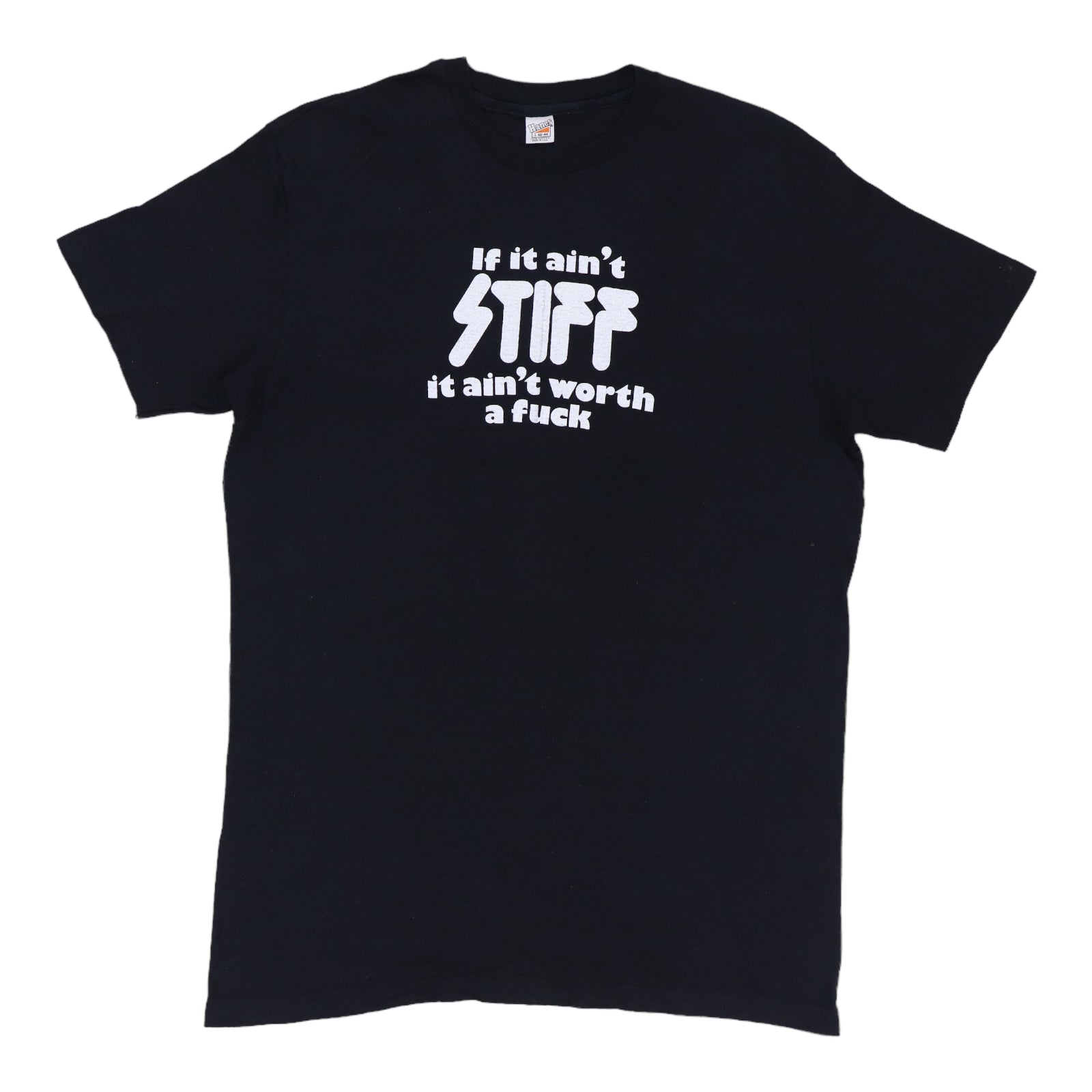 1970s Stiff Records Aint Worth A Fuck Shirt | Authentic Vintage