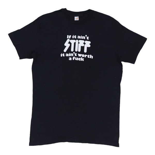 スペシャル　80s tシャツ XL SIT FUCKヴィンテージ USA 1970s Stiff Records Aint Worth A Fuck Shirt | Authentic Vintage