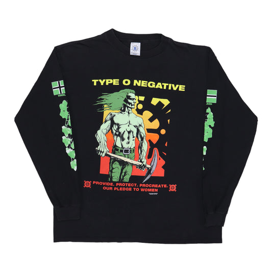 1995 Type O Negative Pledge To Women Casket Crew Long Sleeve Shirt
