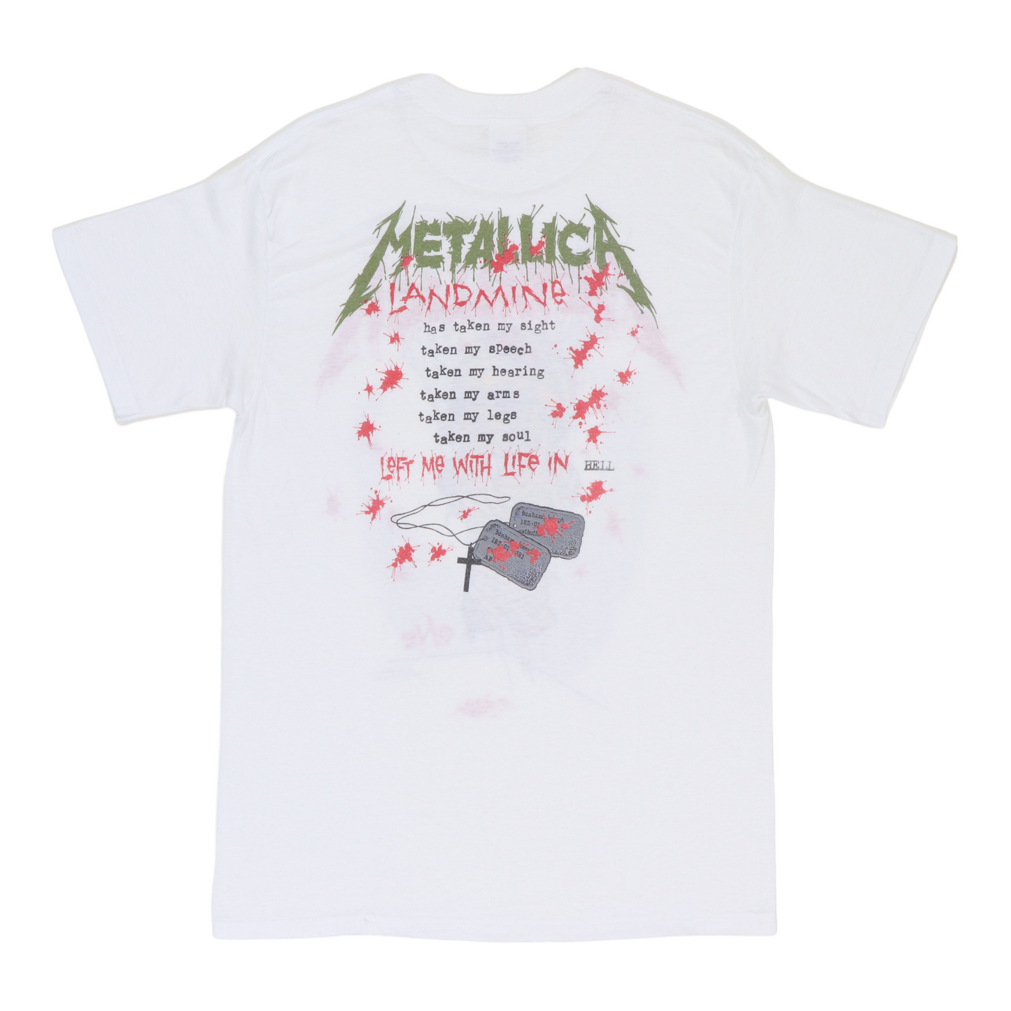 1989 Metallica One Pushead Shirt