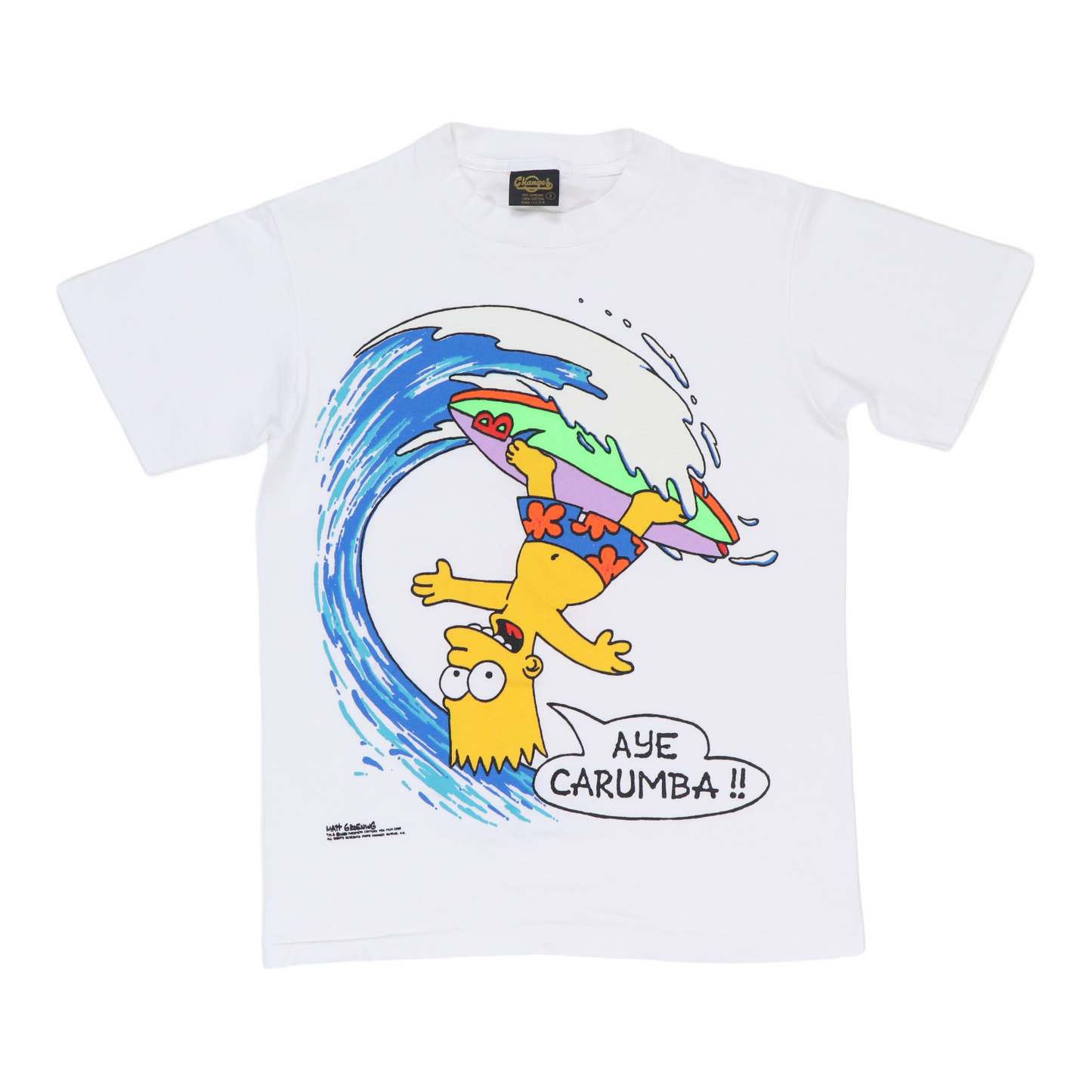 1989 The Simpsons Bart Aye Carumba Shirt