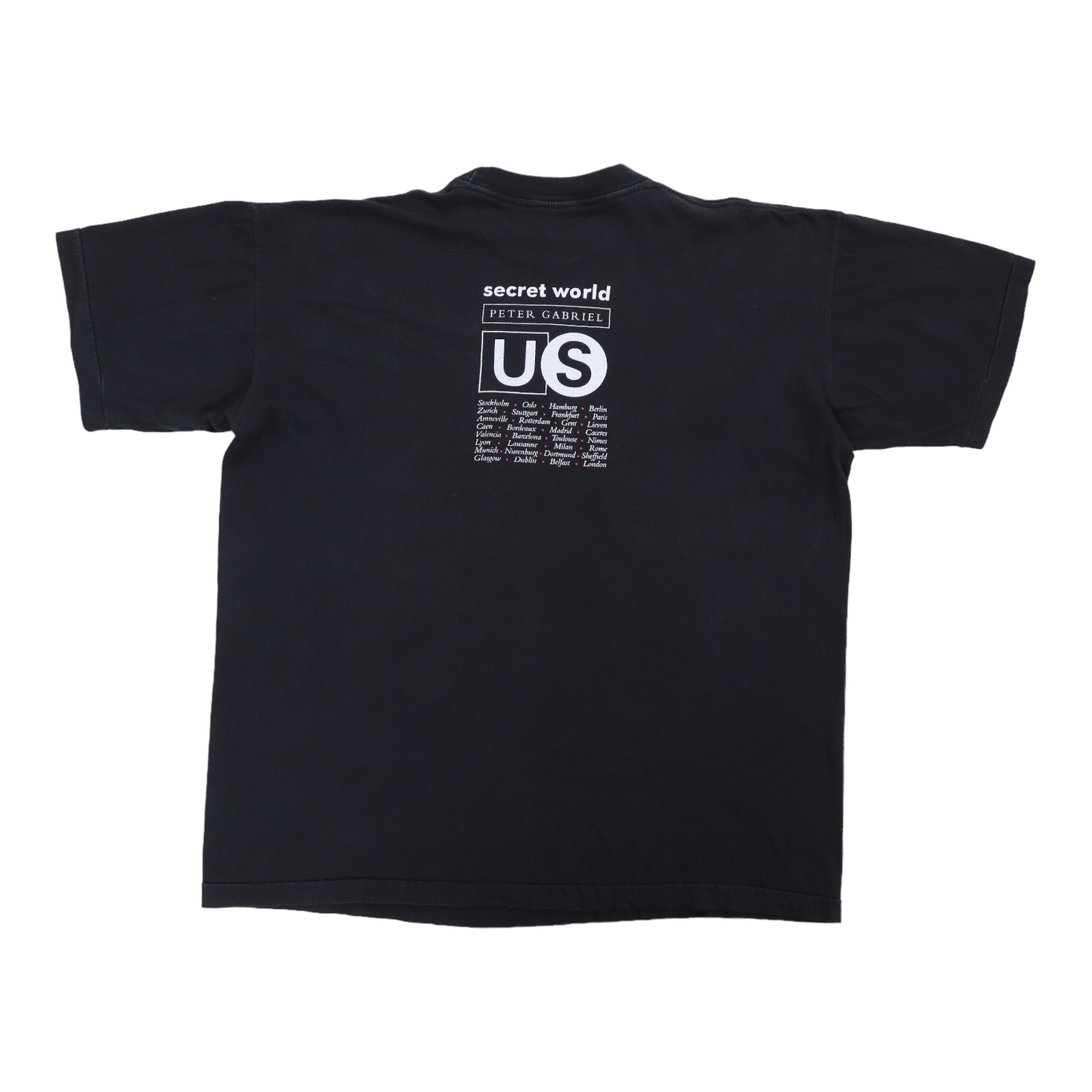1992 Peter Gabriel Secret World Tour Shirt