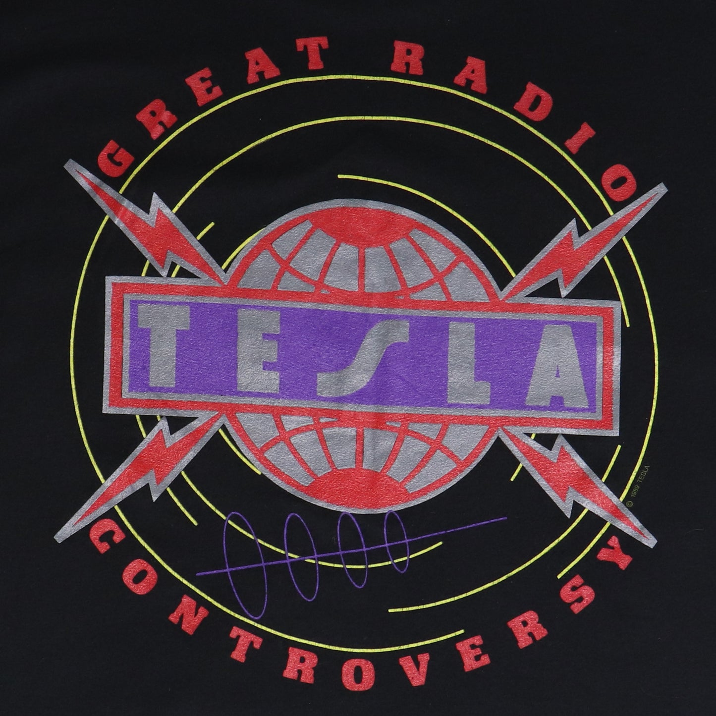 1988 Tesla Great Radio Controversy Shirt