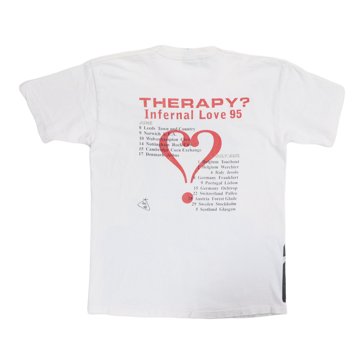 90's Therapy? Infernal Love 95 Tシャツ 古着 1995 Therapy? Infernal Love Tour Shirt | Authentic Vintage Tee