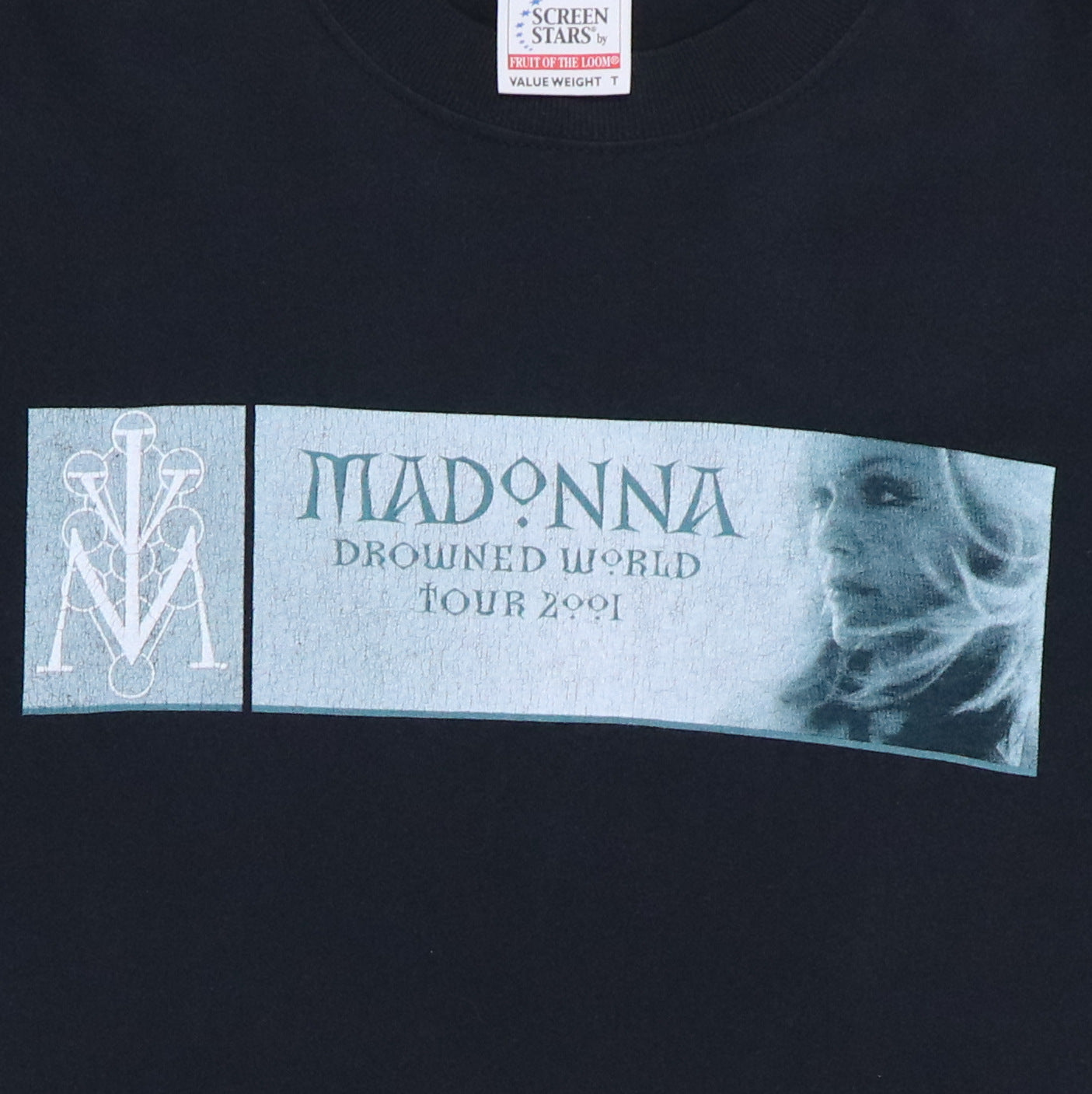 2001 Madonna Drowned Tour Shirt | Authentic Vintage Tee – WyCo Vintage