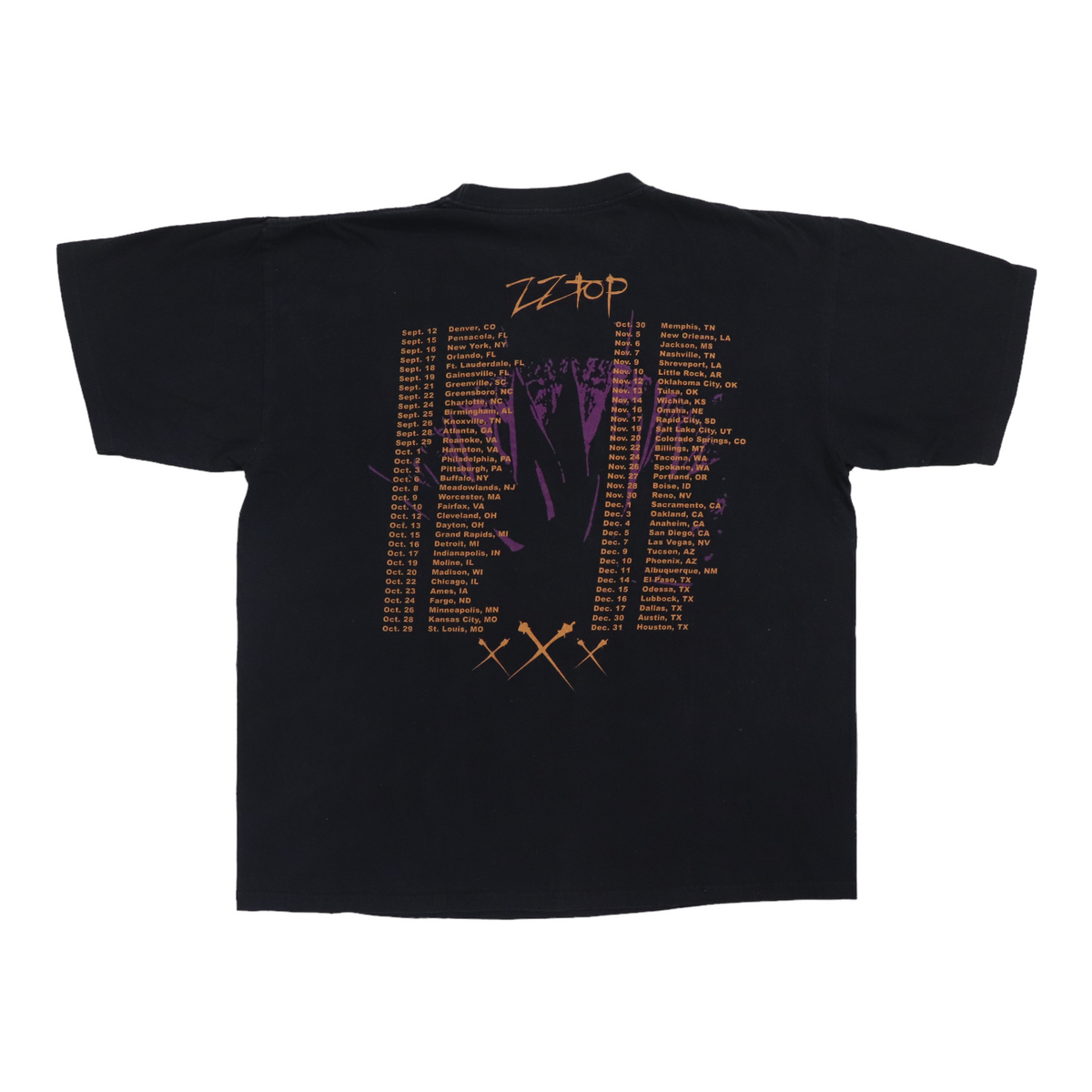 ZZ Top 1999年　ツアー Tシャツ レッドツェッペリン 1999 ZZ Top XXX Tour Shirt | Authentic Vintage Tee – WyCo Vintage