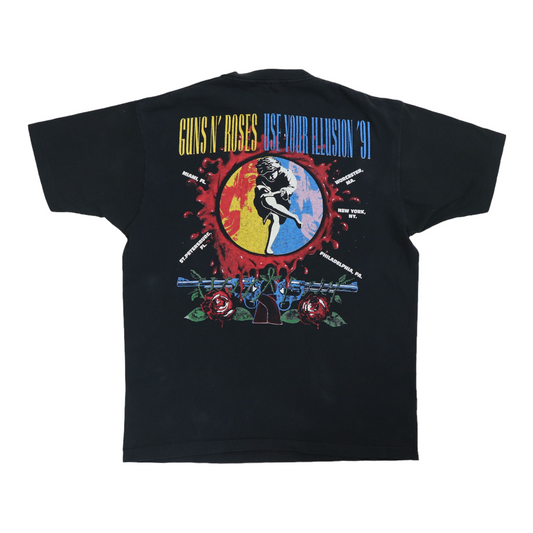 1991 Guns N Roses Use Your Illuision Tour Shirt