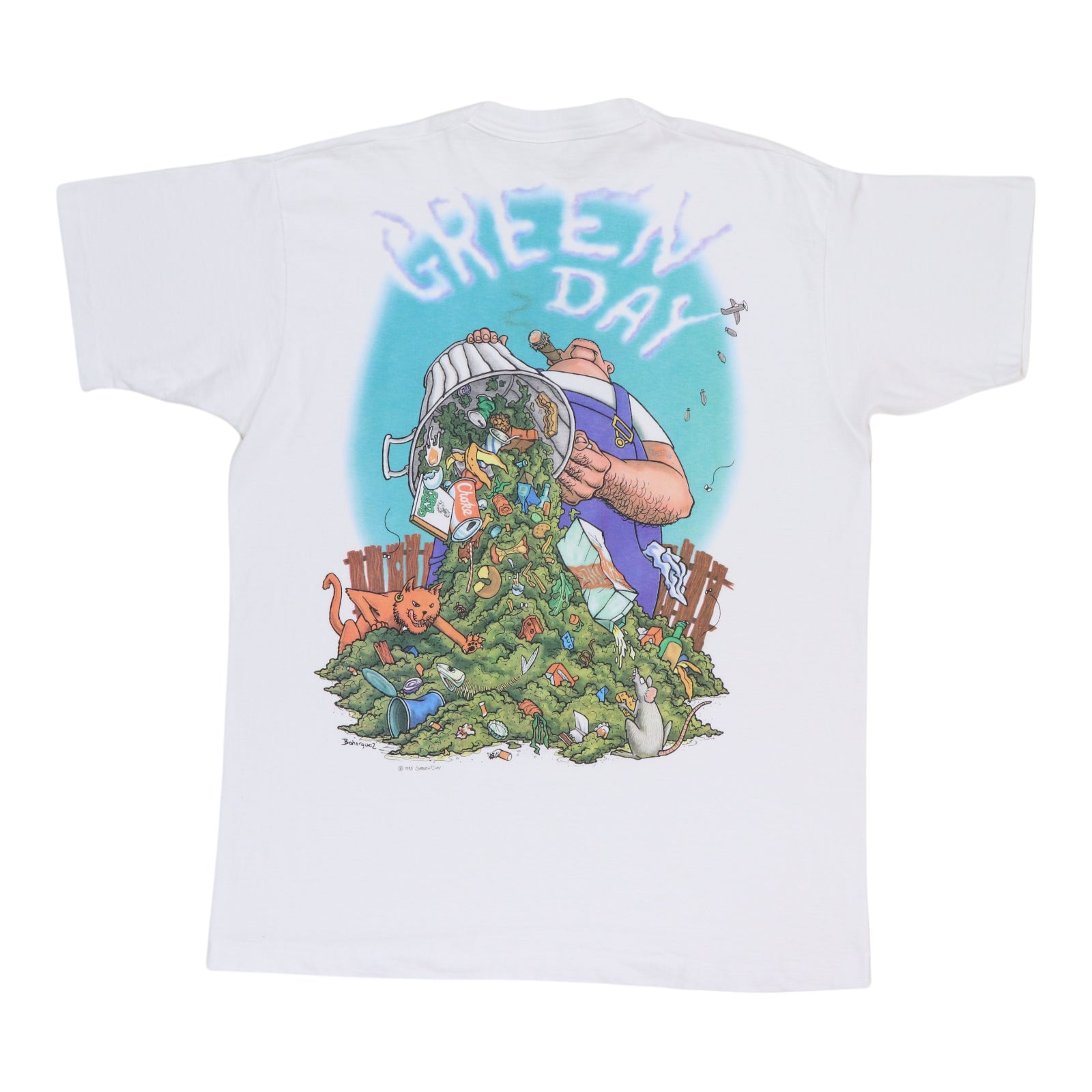 1995 Green Day Liquid Blue Shirt | Authentic Vintage Tee – WyCo