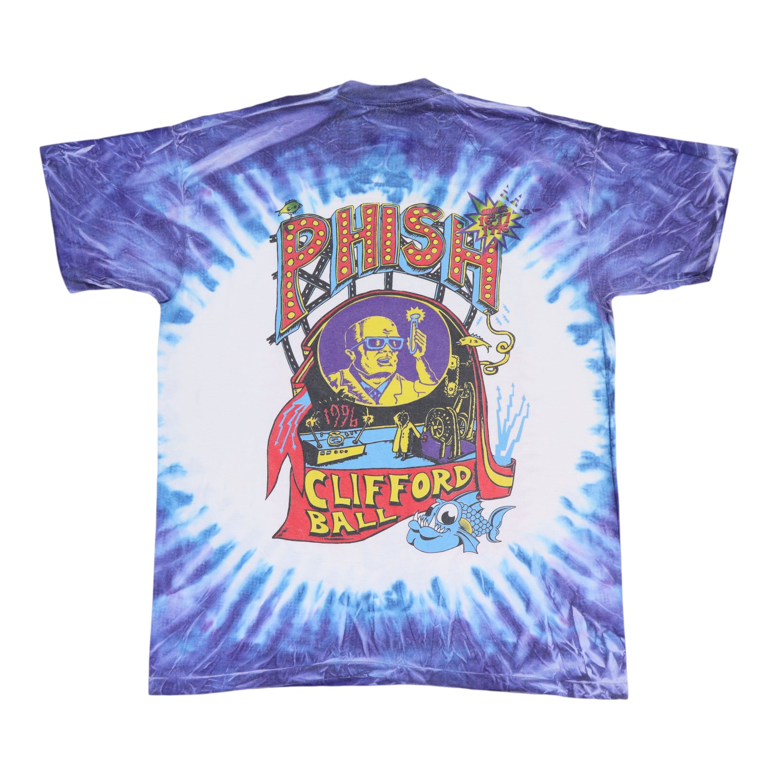 1996 Phish Clifford Ball Concert Tie Dye Shirt | Authentic Vintage