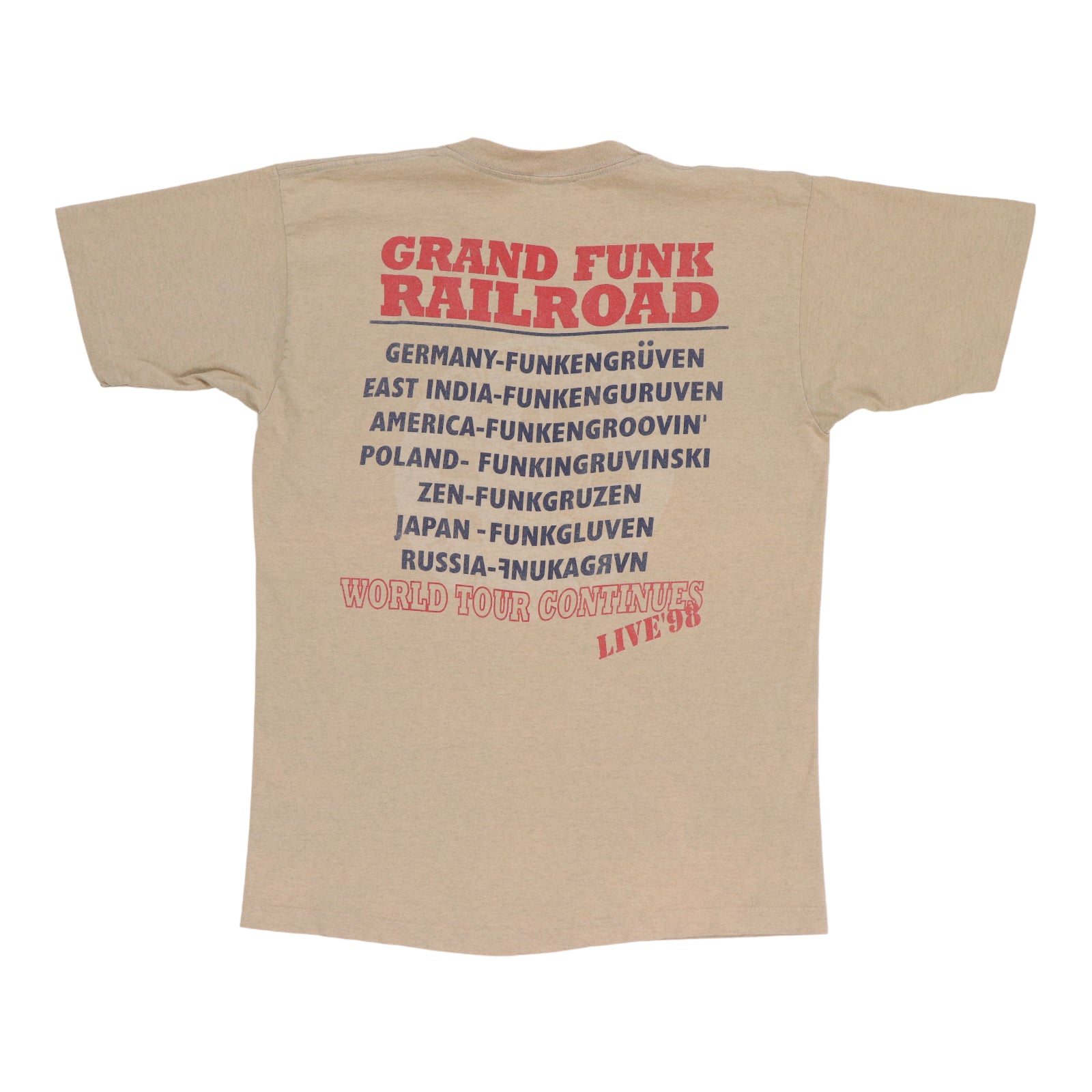 1998 Grand Funk Railroad Funkengruven Shirt | Authentic Vintage