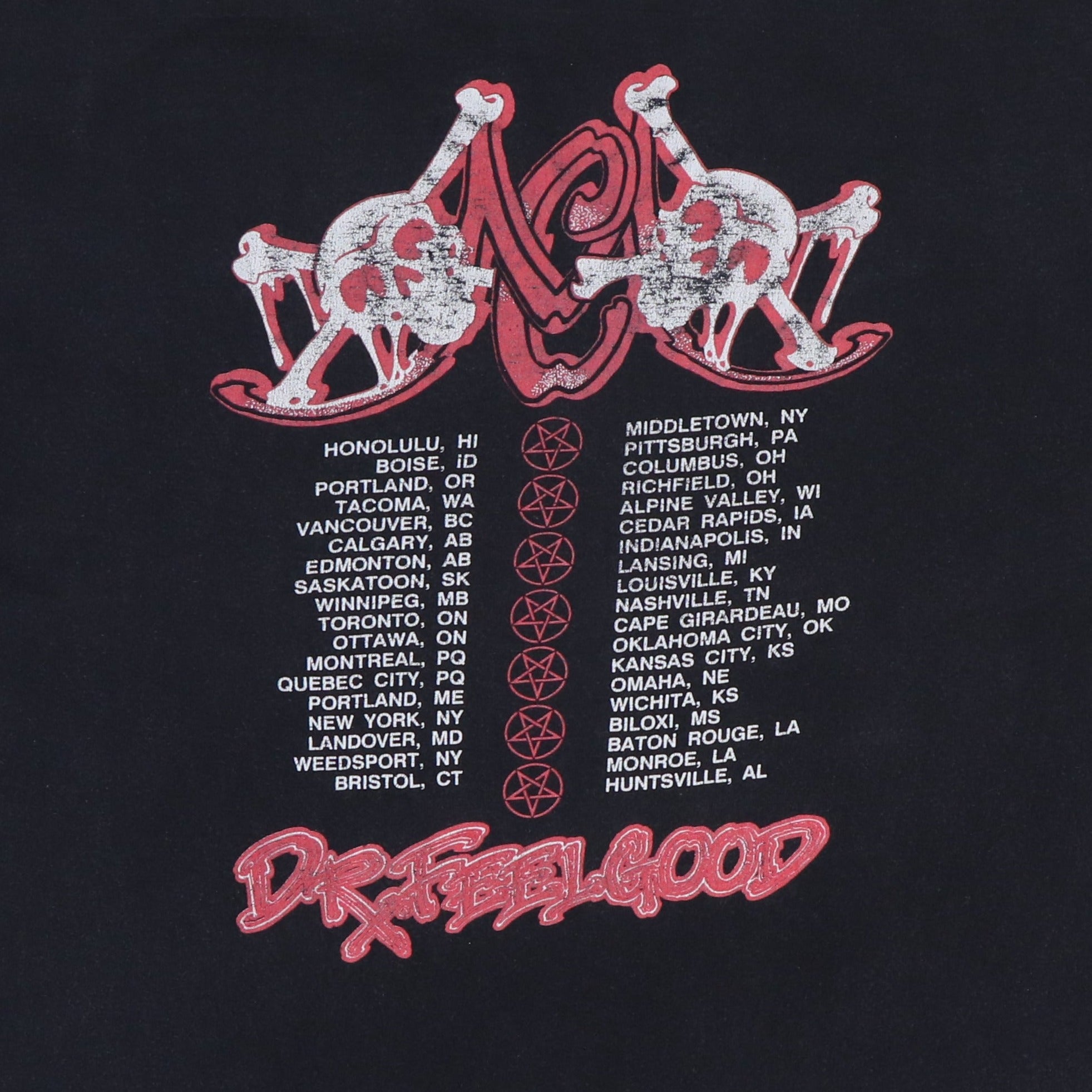 1990 Motley Crue Dr Feelgood Tour Shirt | Authentic Vintage Tee