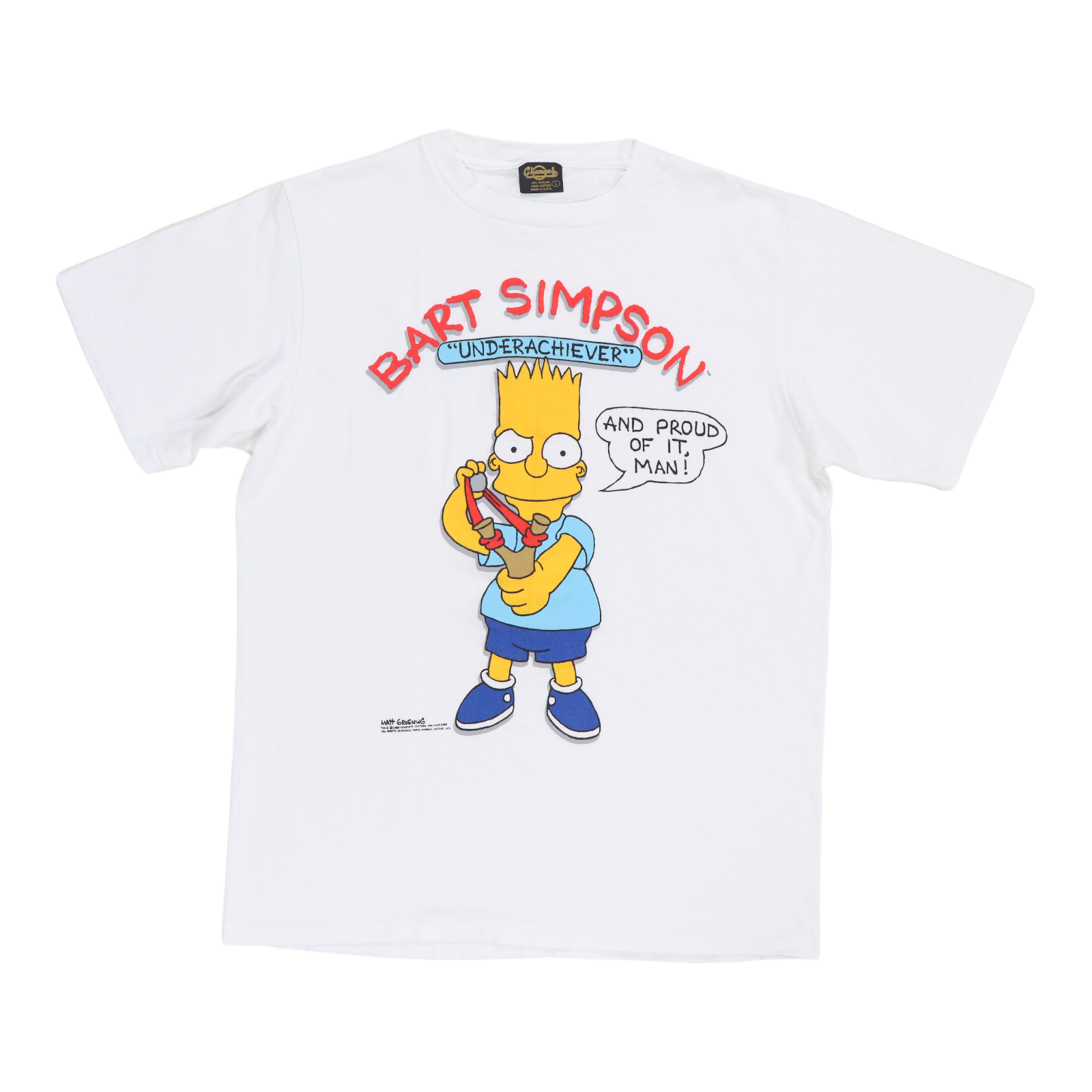 Original vintage 1989 The Simpsons Underachiever Shirt | WyCo Vintage