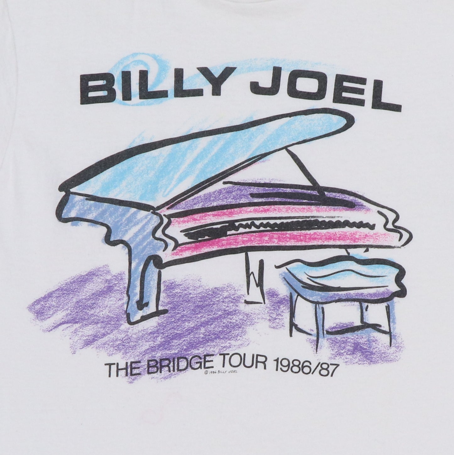 1986 Billy Joel The Bridge Tour Shirt