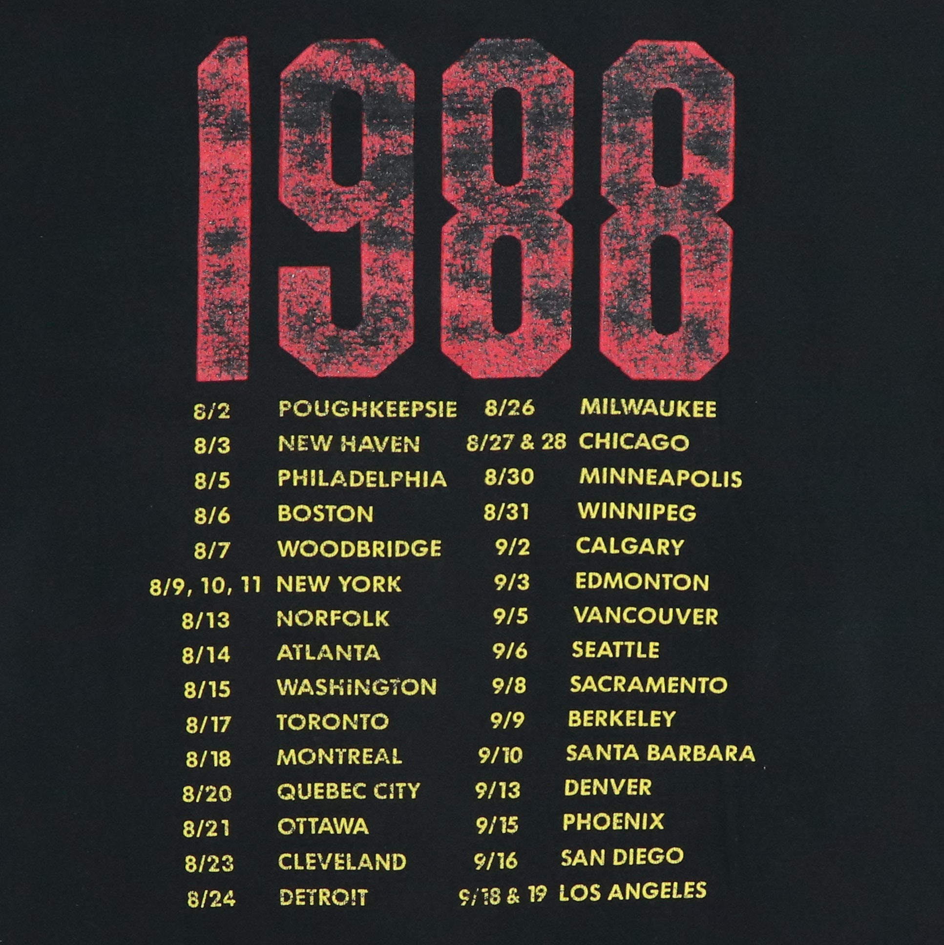 1988 Bryan Ferry Bete Noire Tour Shirt | Authentic Vintage Tee