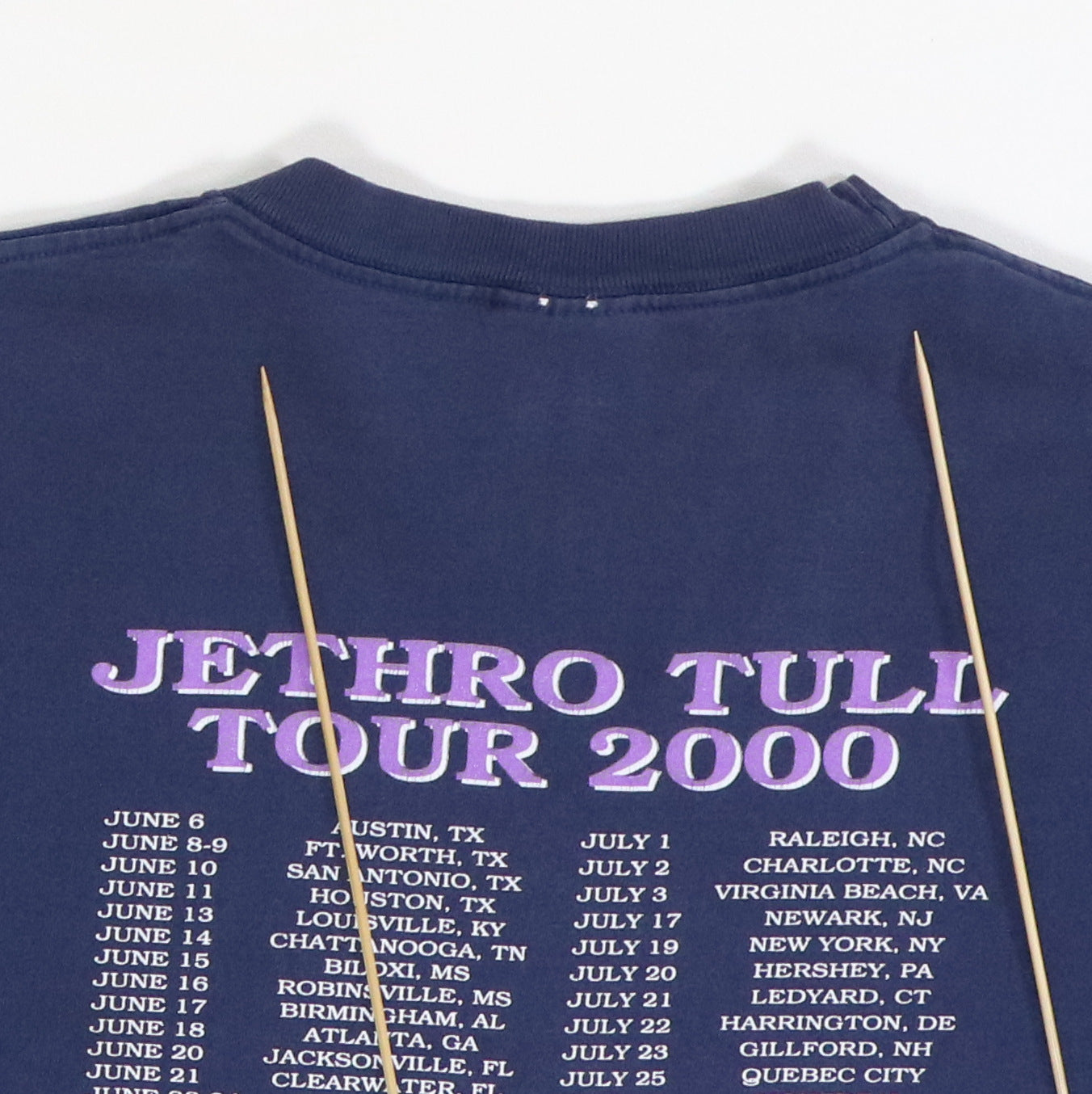 バンドTシャツ　Lit 2000年ワールドツアー　 ネイビー 2000 Jethro Tull Leg To Stand On Shirt | Authentic Vintage Tee