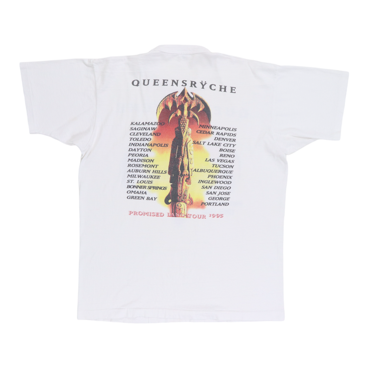 1995 Queensryche Promised Land Tour Shirt | Authentic Vintage Tee