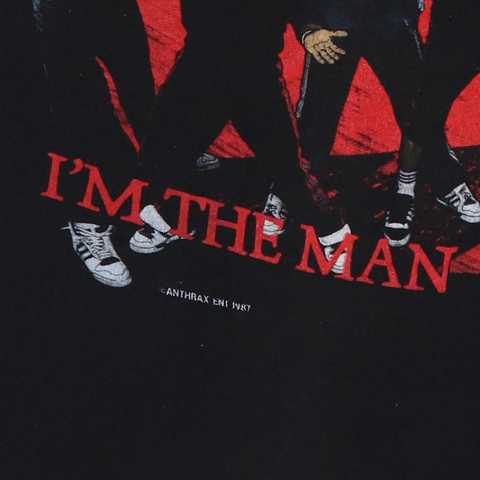 1987 Anthrax I'm The Man Shirt | Authentic Vintage Tee – WyCo Vintage