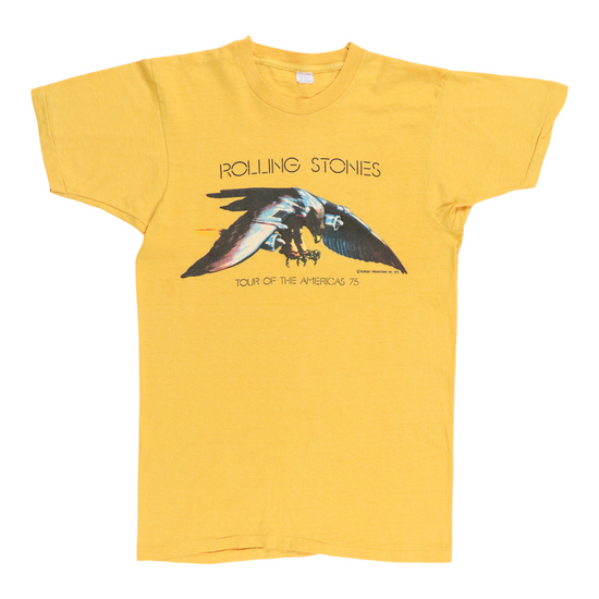 1975 Rolling Stones Tour Of The Americas Shirt | Authentic Vintage