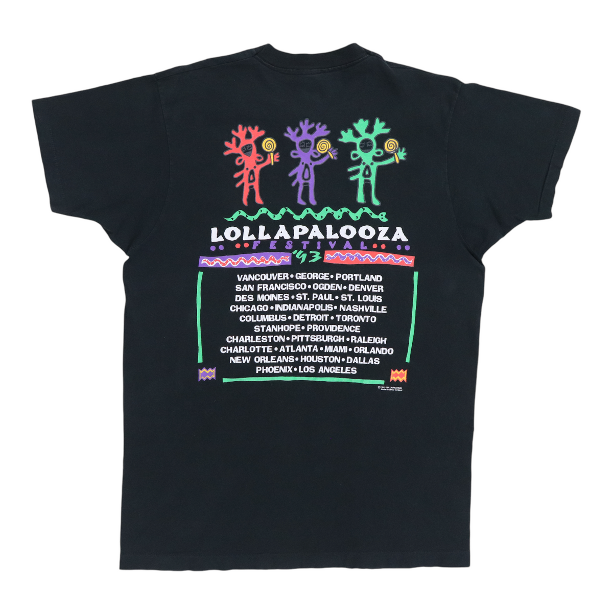 1993 Lollapalooza Tour Shirt | Authentic Vintage Tee – WyCo Vintage