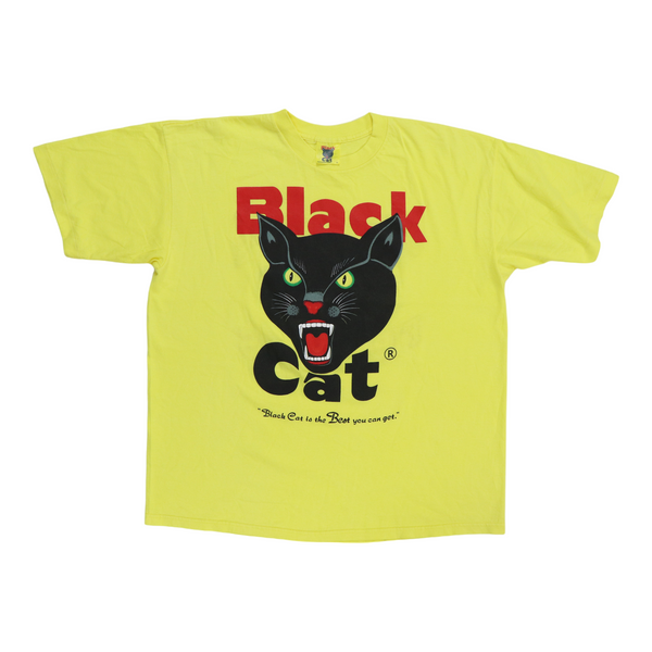 1990s Black Cat Fireworks Shirt | Authentic Vintage Tee – WyCo Vintage