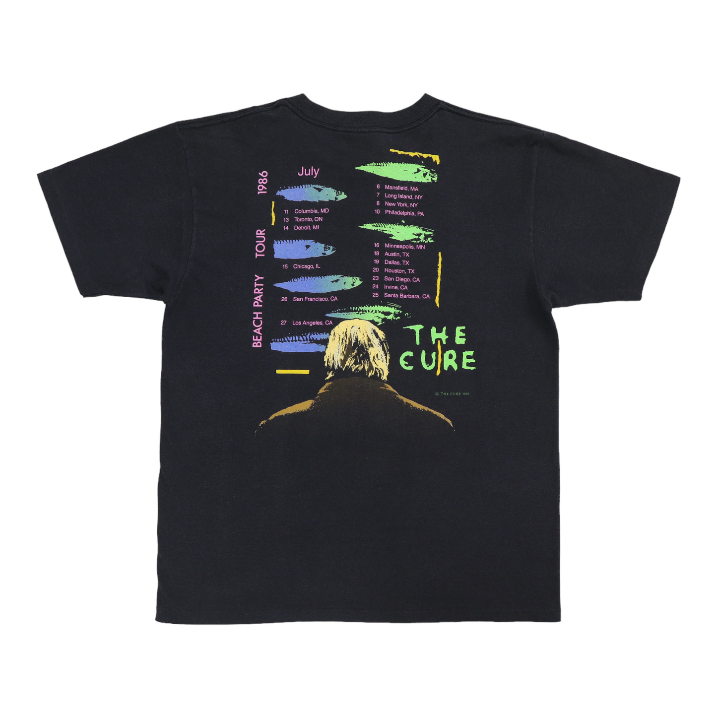 1986 The Cure Beach Party Tour Shirt