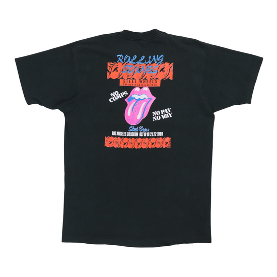 1989 Rolling Stones Steel Wheels Crew Tour Shirt | Authentic