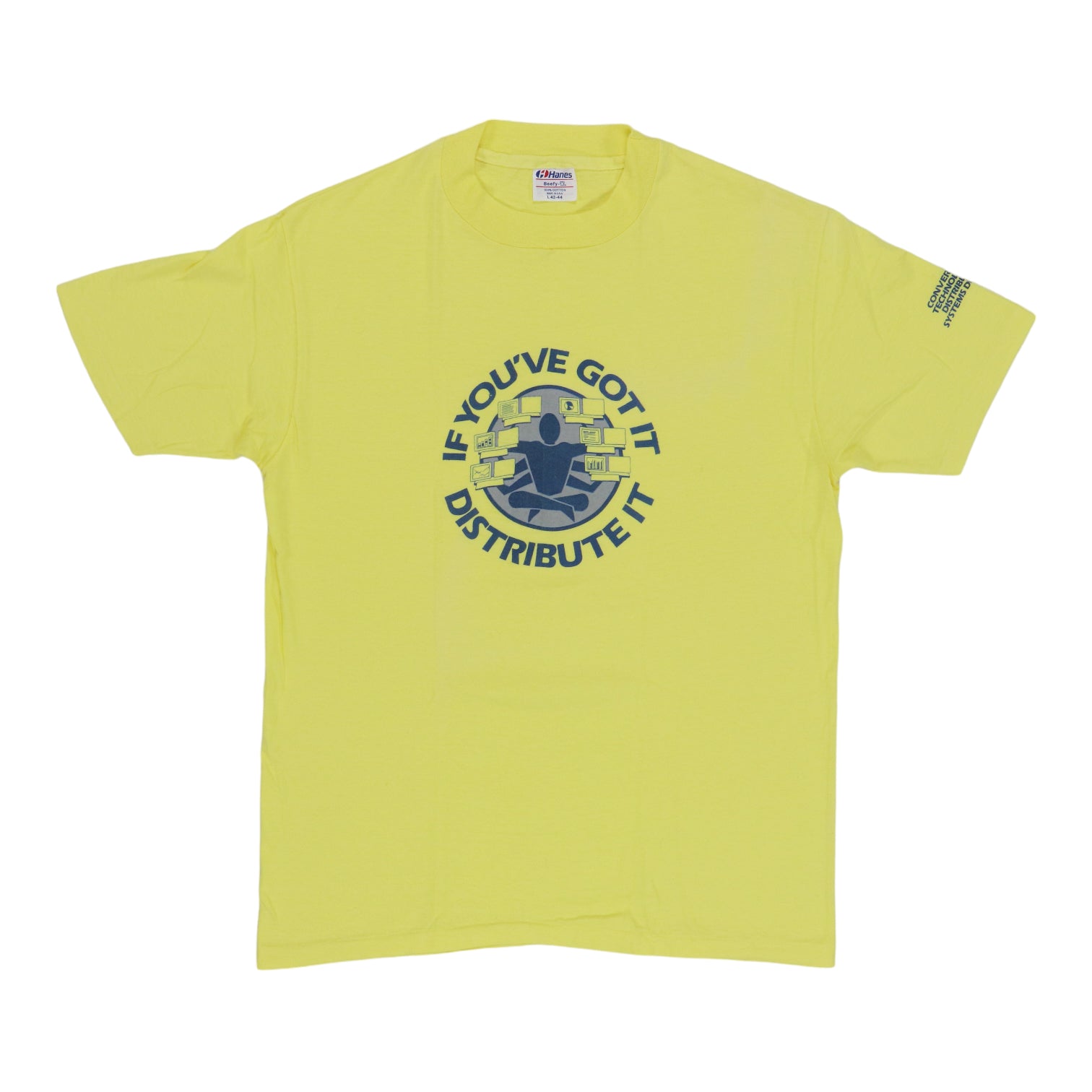1980s If You Got It Distribute It Data Shirt | Authentic Vintage Tee ...