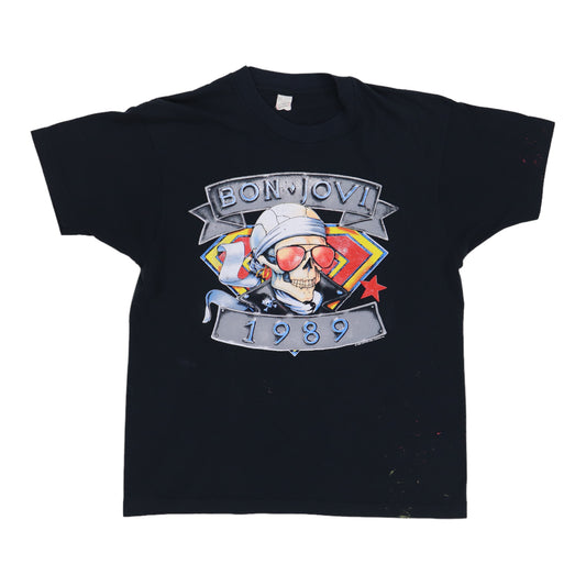 1989 Bon Jovi We're Back Kickin Ass Shirt