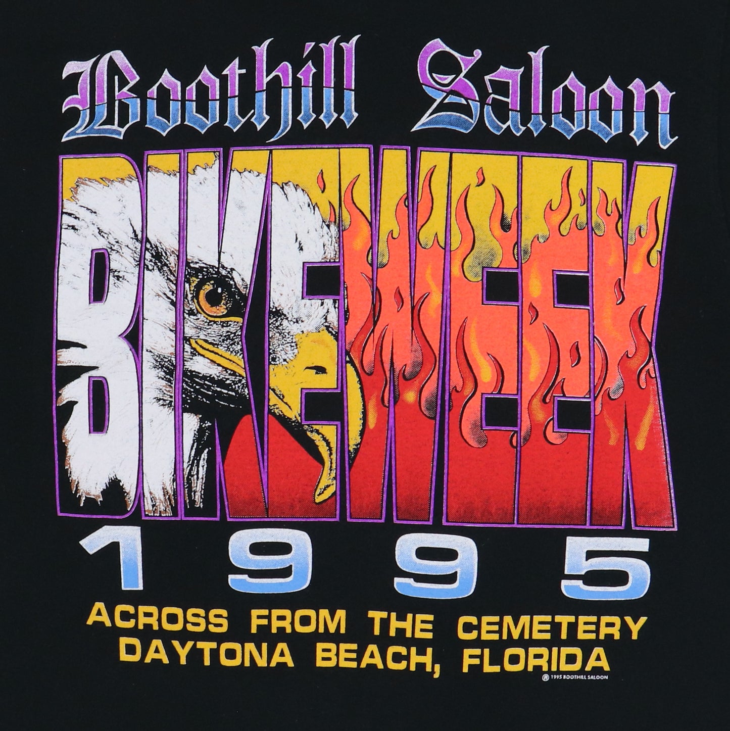 1995 Boothill Saloon Bike Week Shirt