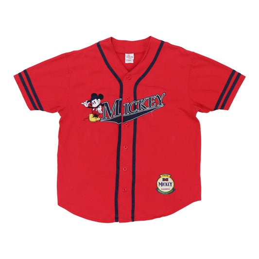 1990s Mickey Mouse Disney Baseball Jersey Shirt