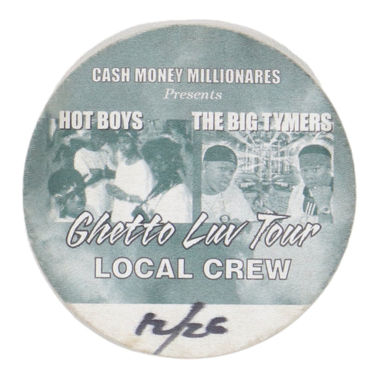 1994 Hot Boys Big Tymers Backstage Pass