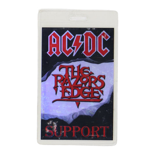1990 ACDC Razors Edge Backstage Pass Laminate