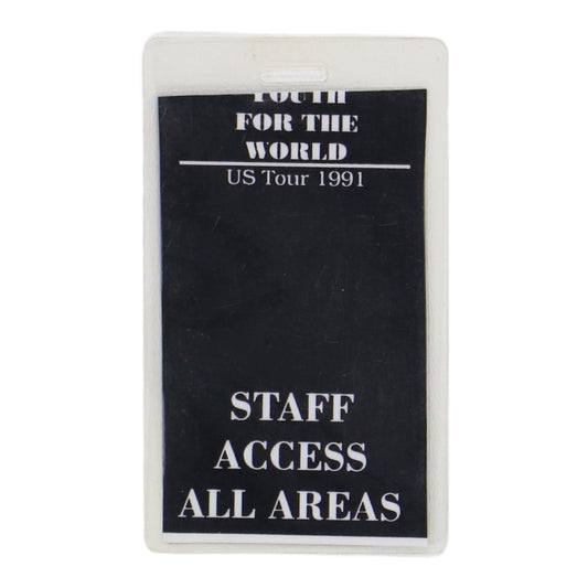 1991 MTV On Tour Backstage Laminate Pass
