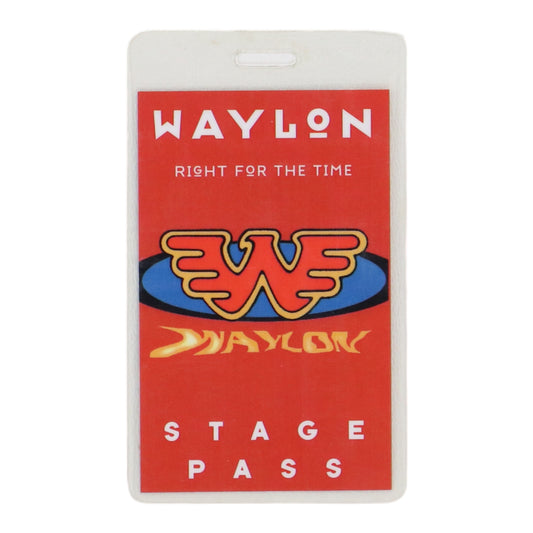 1996 Waylon Jennings Backstage Pass Laminate