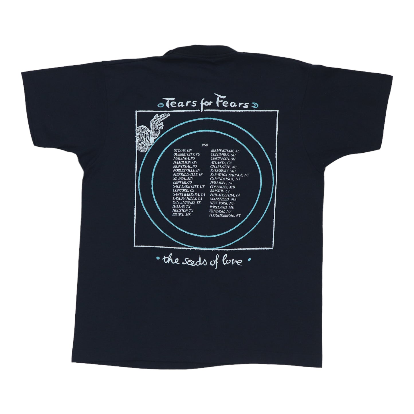 1990 Tears For Fears Seeds Of Love Tour Shirt