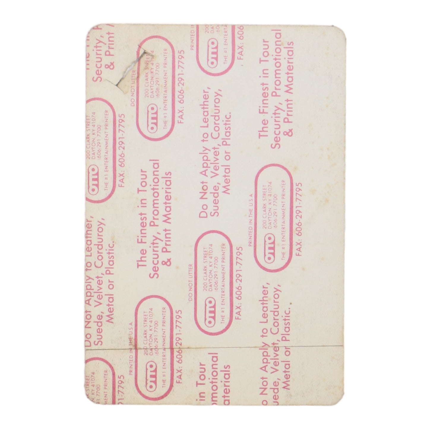 1987 Dolly Parton Backstage Pass