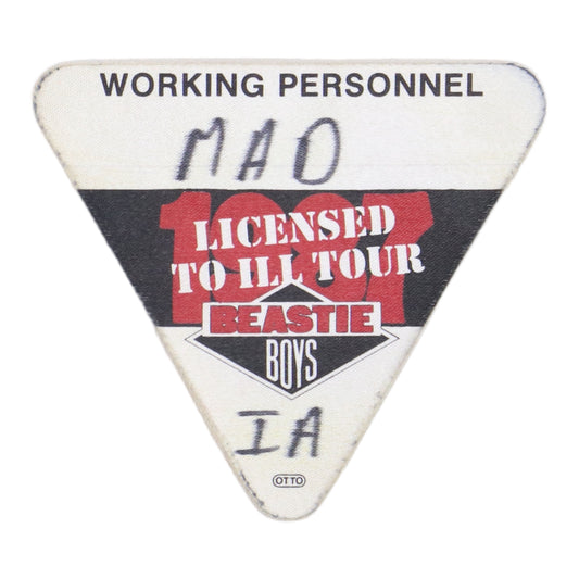 1987 Beastie Boys Backstage Pass