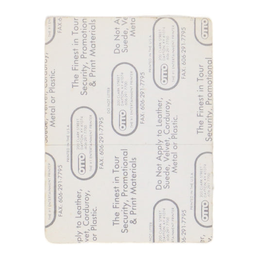 1990 Ramones Escape From New York Backstage Pass Back