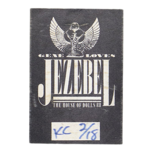 1988 Gene Loves Jezebel Backstage Pass