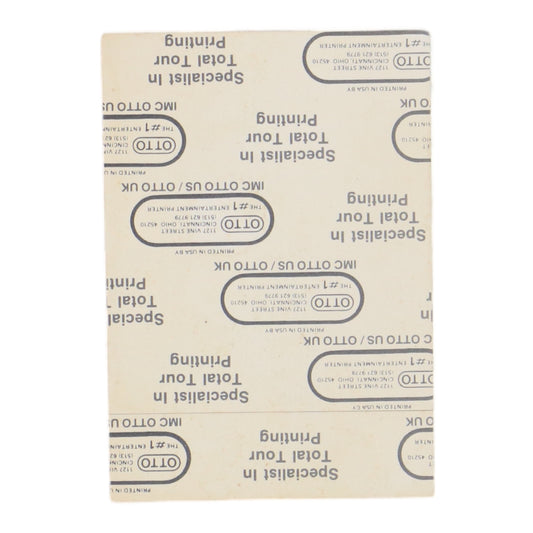 1987 Warren Zevon Backstage Pass