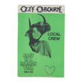 1981 Ozzy Osbourne Diary Of A Madman Backstage Pass