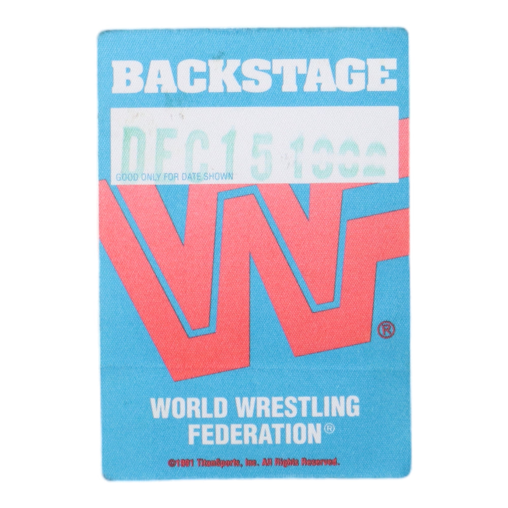 1992 WWF World Wrestling Federation Backstage Pass